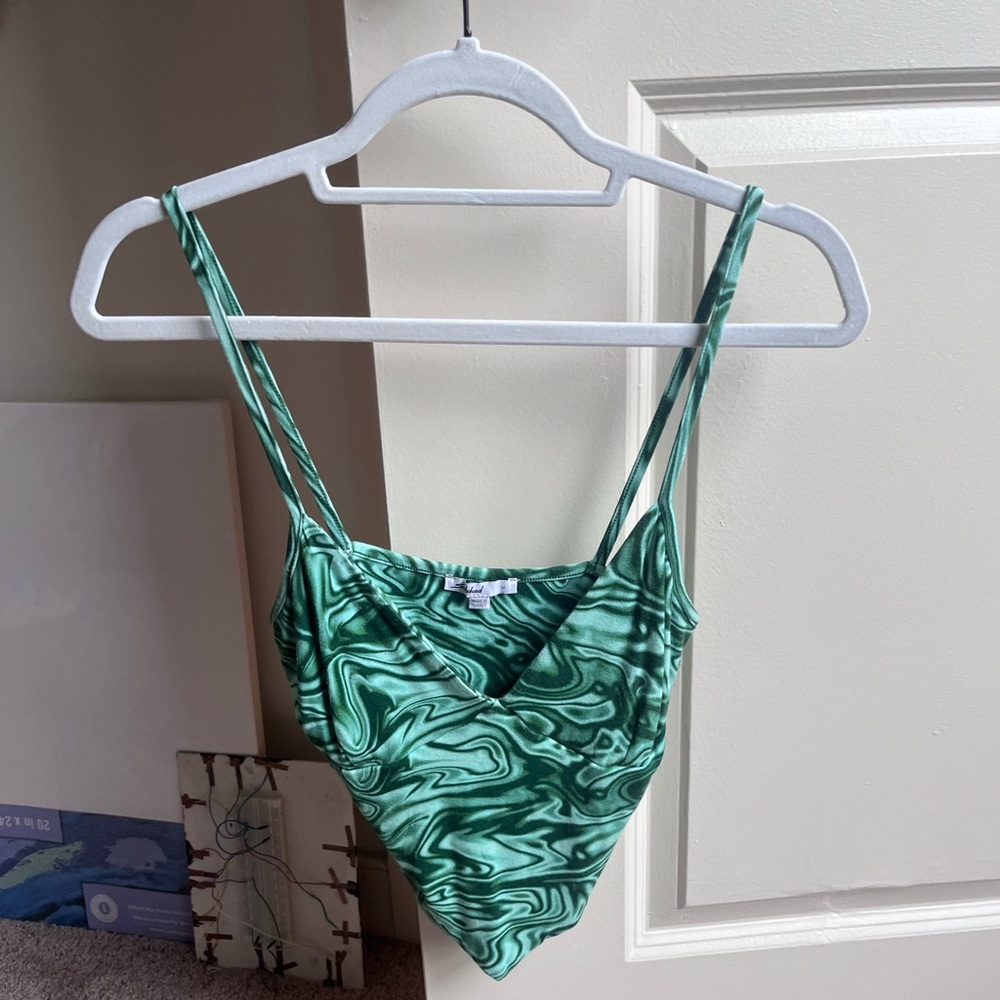 Green funky top